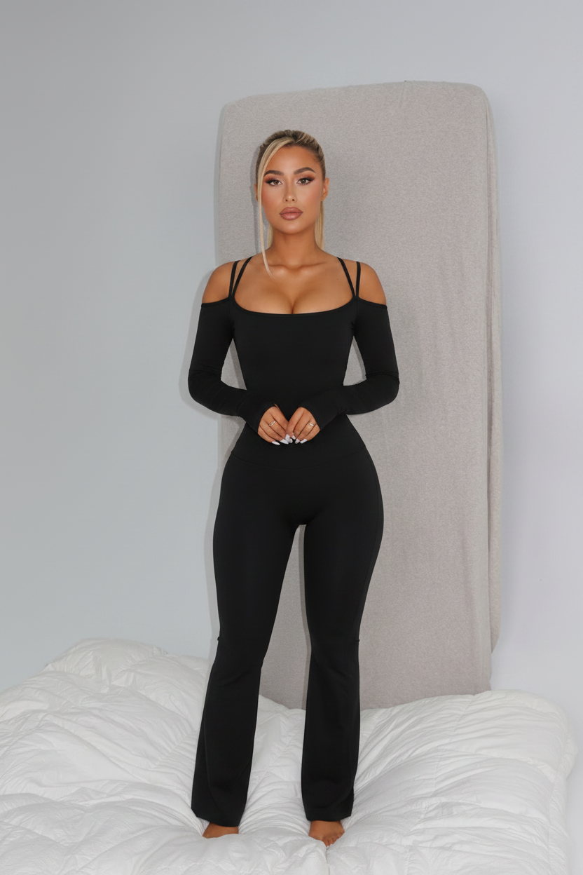 Long Sleeve Flared jumpsuit