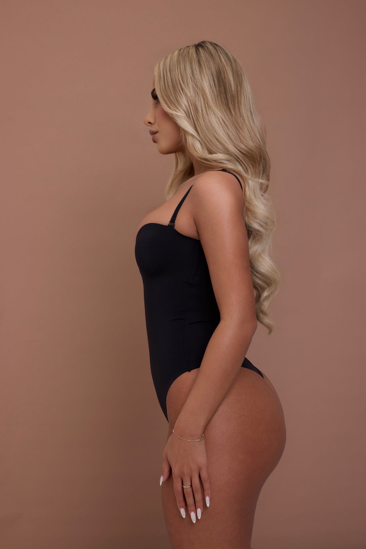 Sculpted seamless thong bodysuit