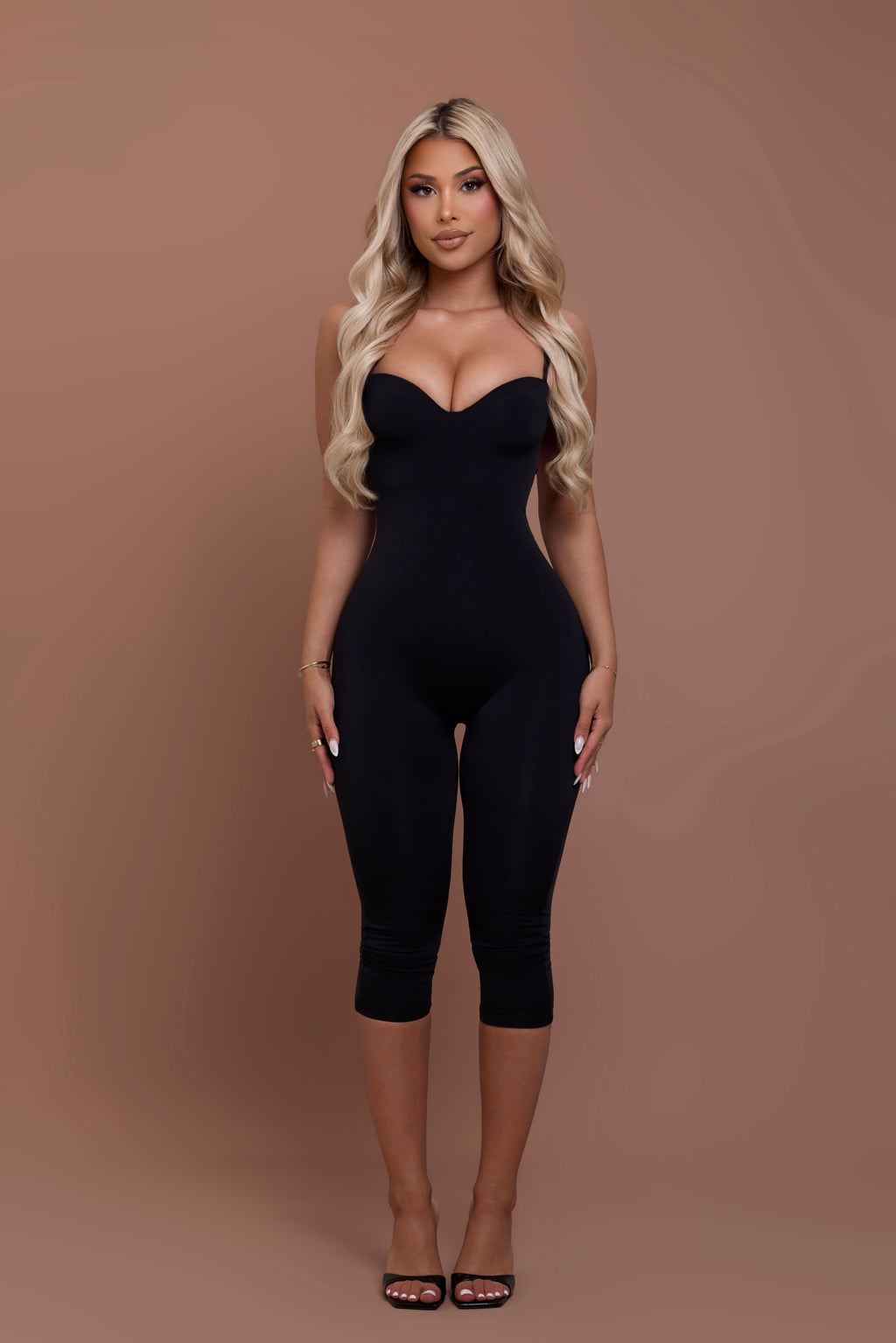 Sculpted Capri Jumpsuit