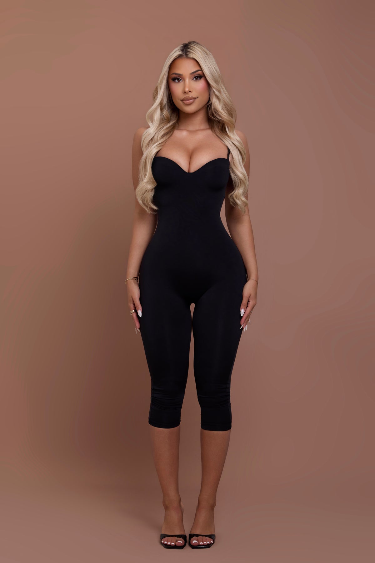 Sculpted Capri Jumpsuit