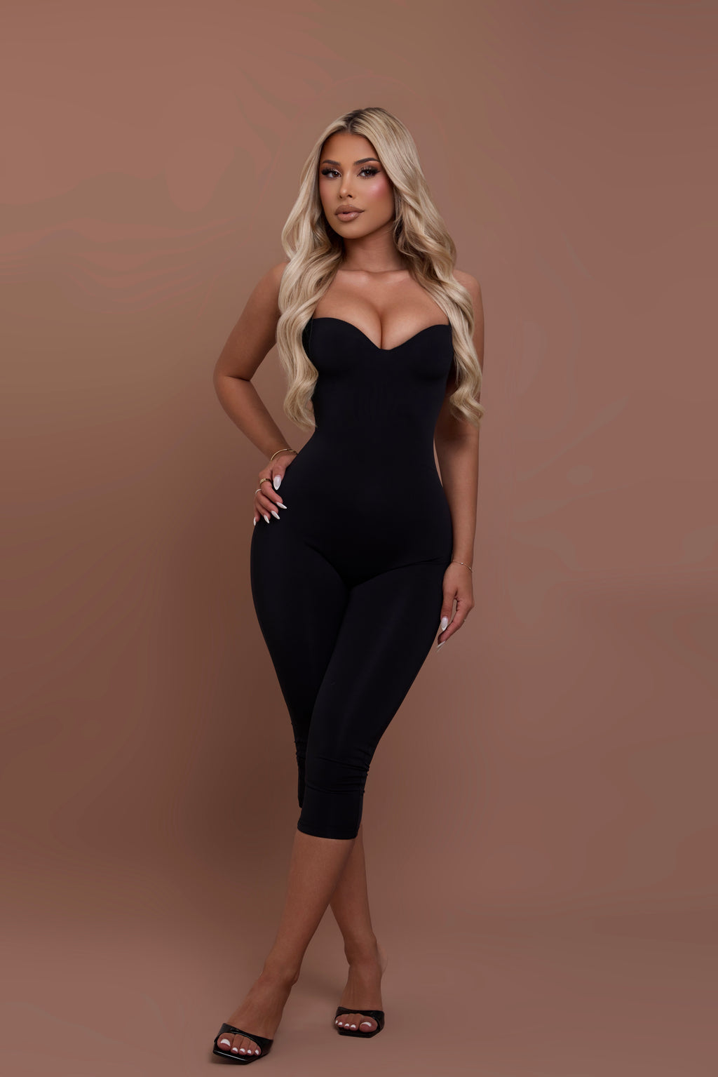 Sculpted Capri Jumpsuit