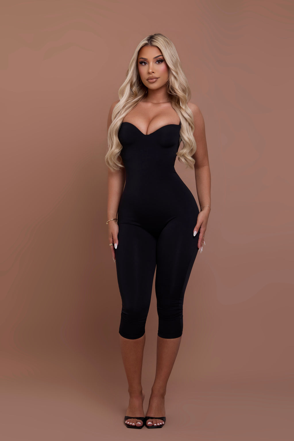 Sculpted Capri Jumpsuit