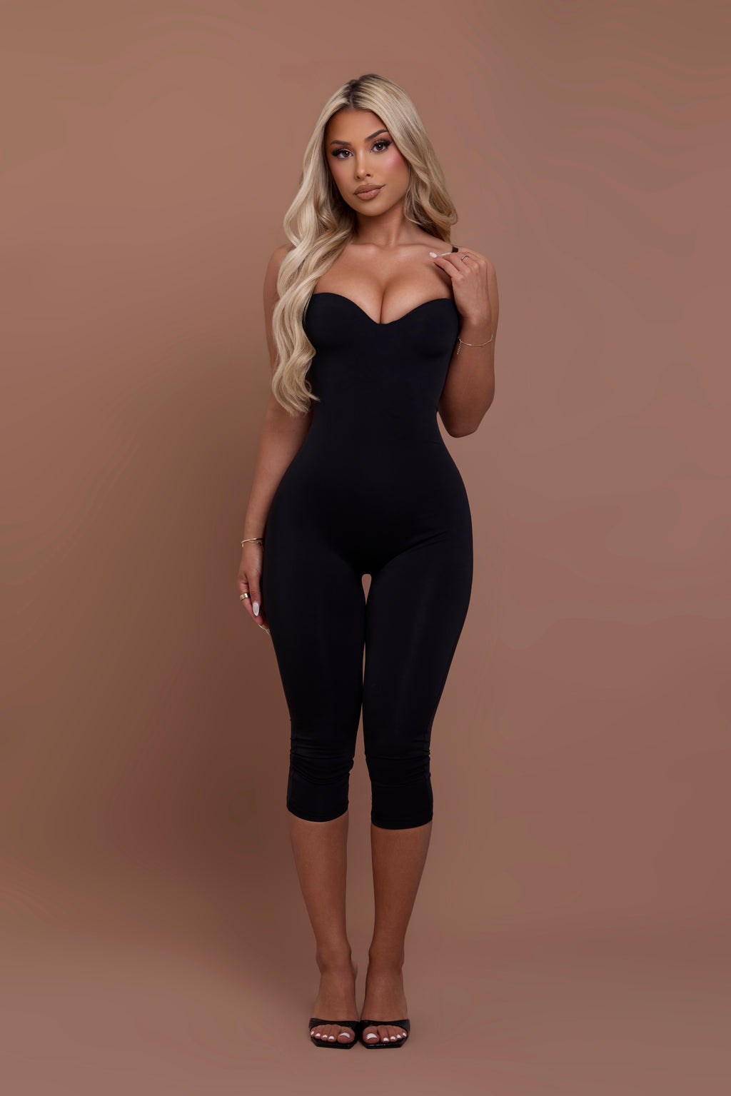 Sculpted Capri Jumpsuit