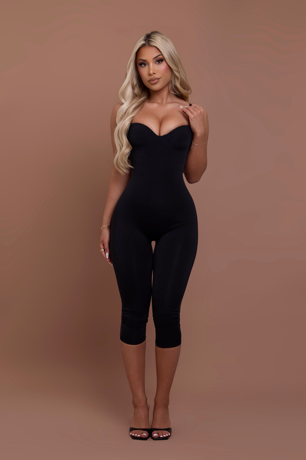 Sculpted Capri Jumpsuit