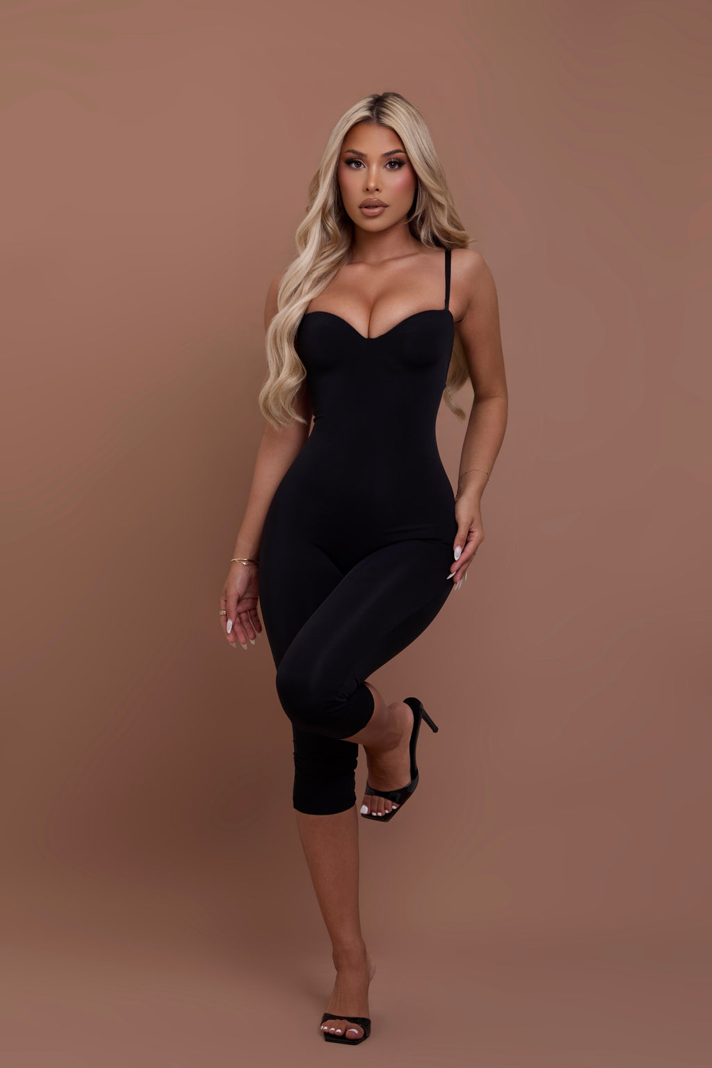 Sculpted Capri Jumpsuit