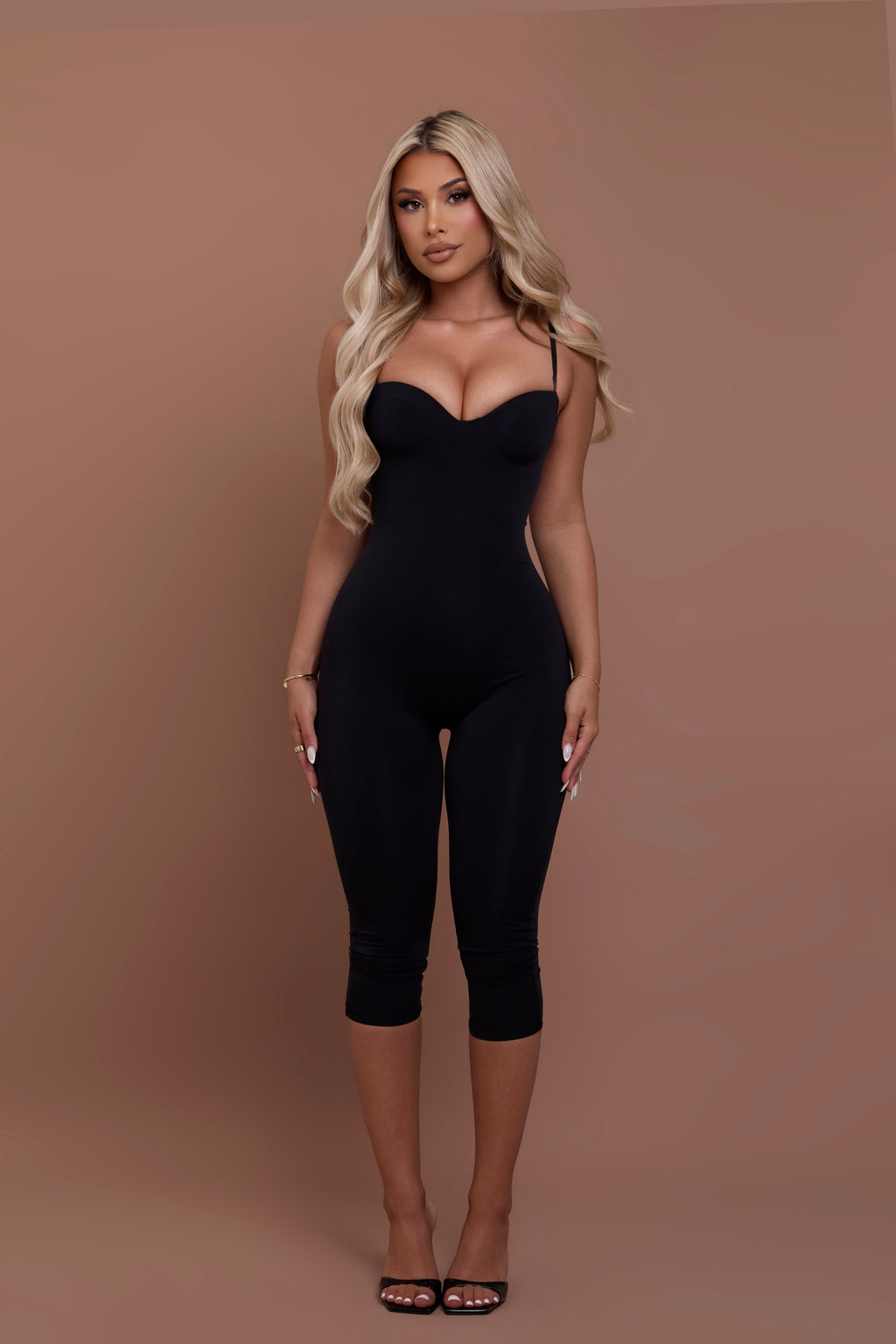 Sculpted Capri Jumpsuit