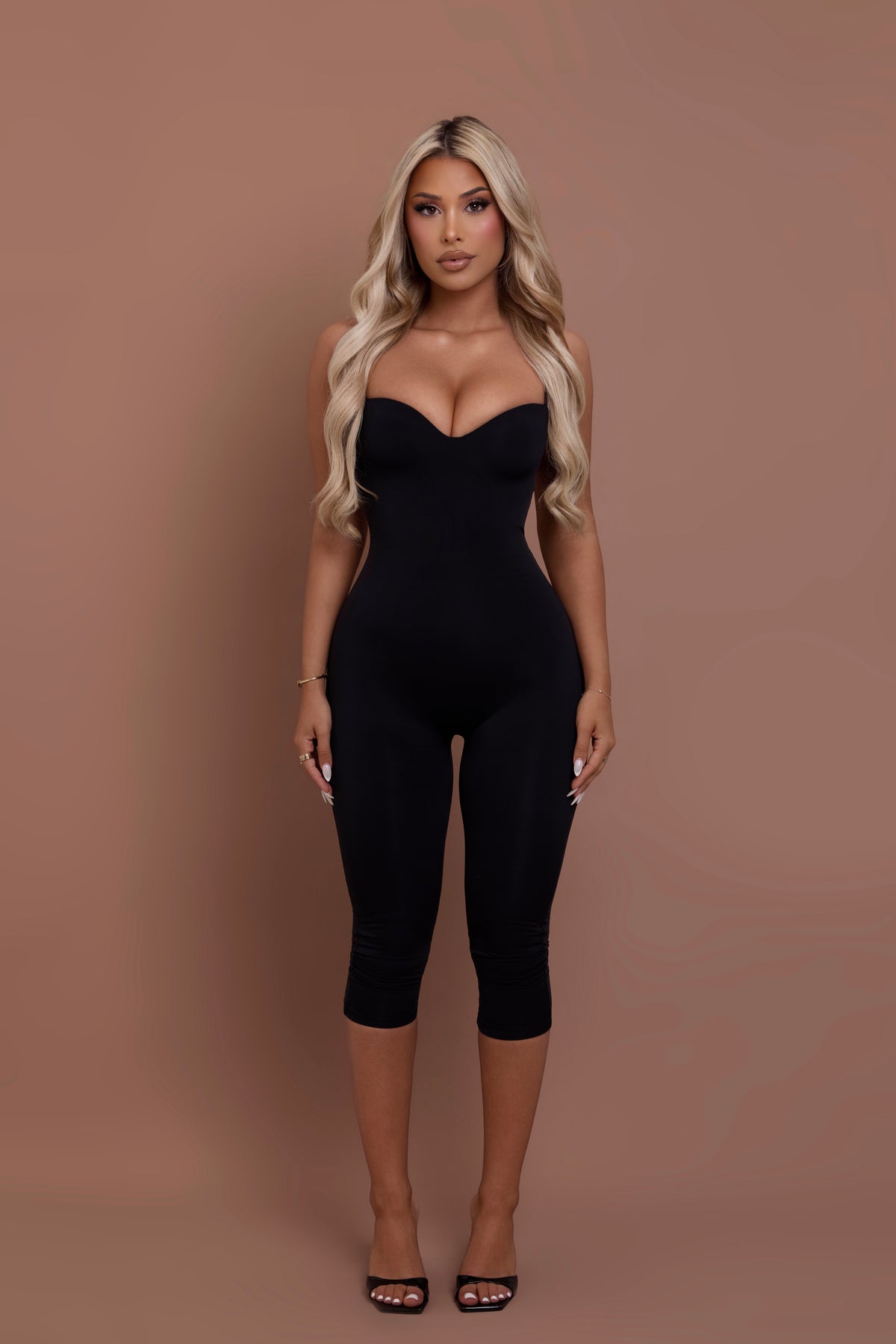 Sculpted Capri Jumpsuit