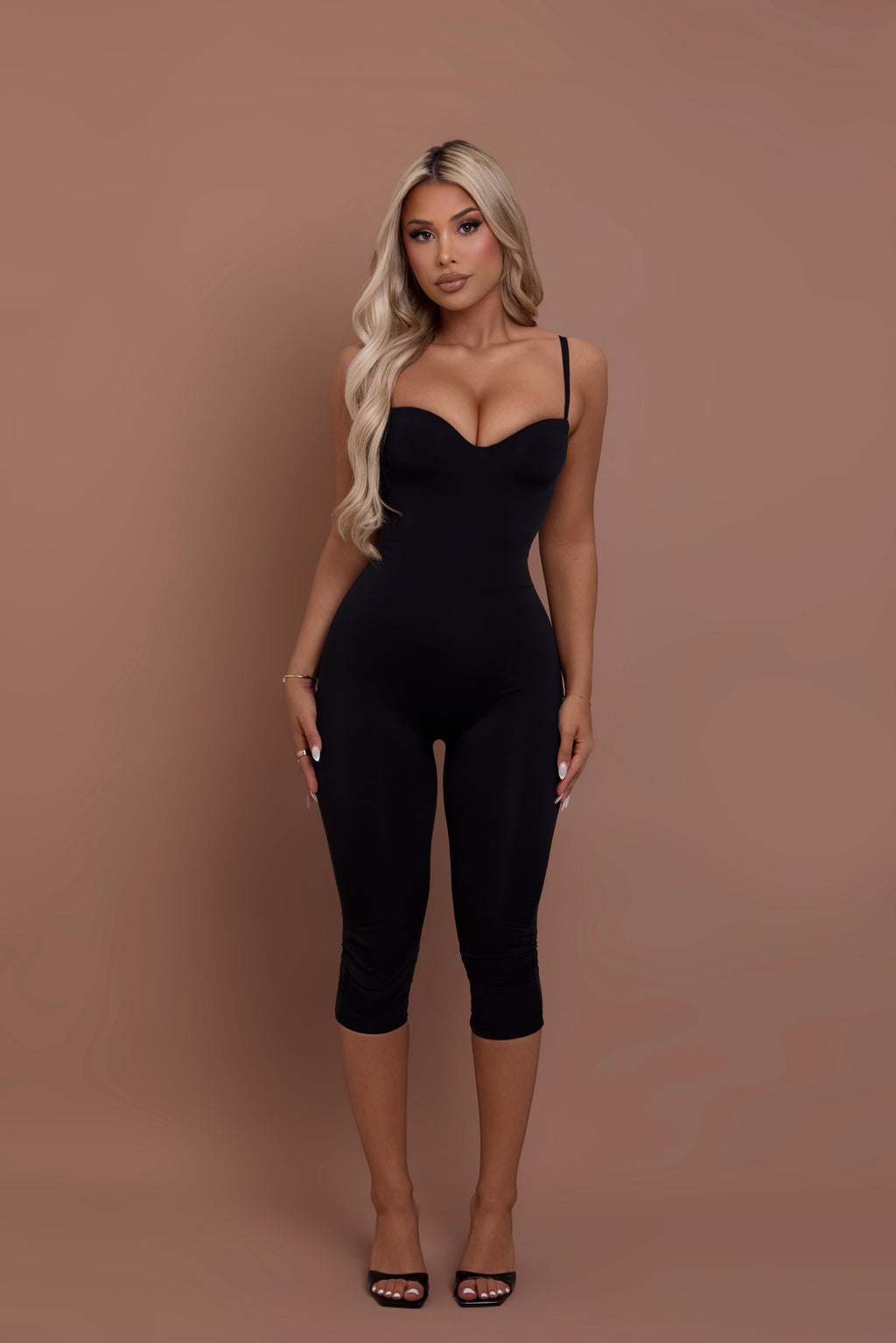 Sculpted Capri Jumpsuit