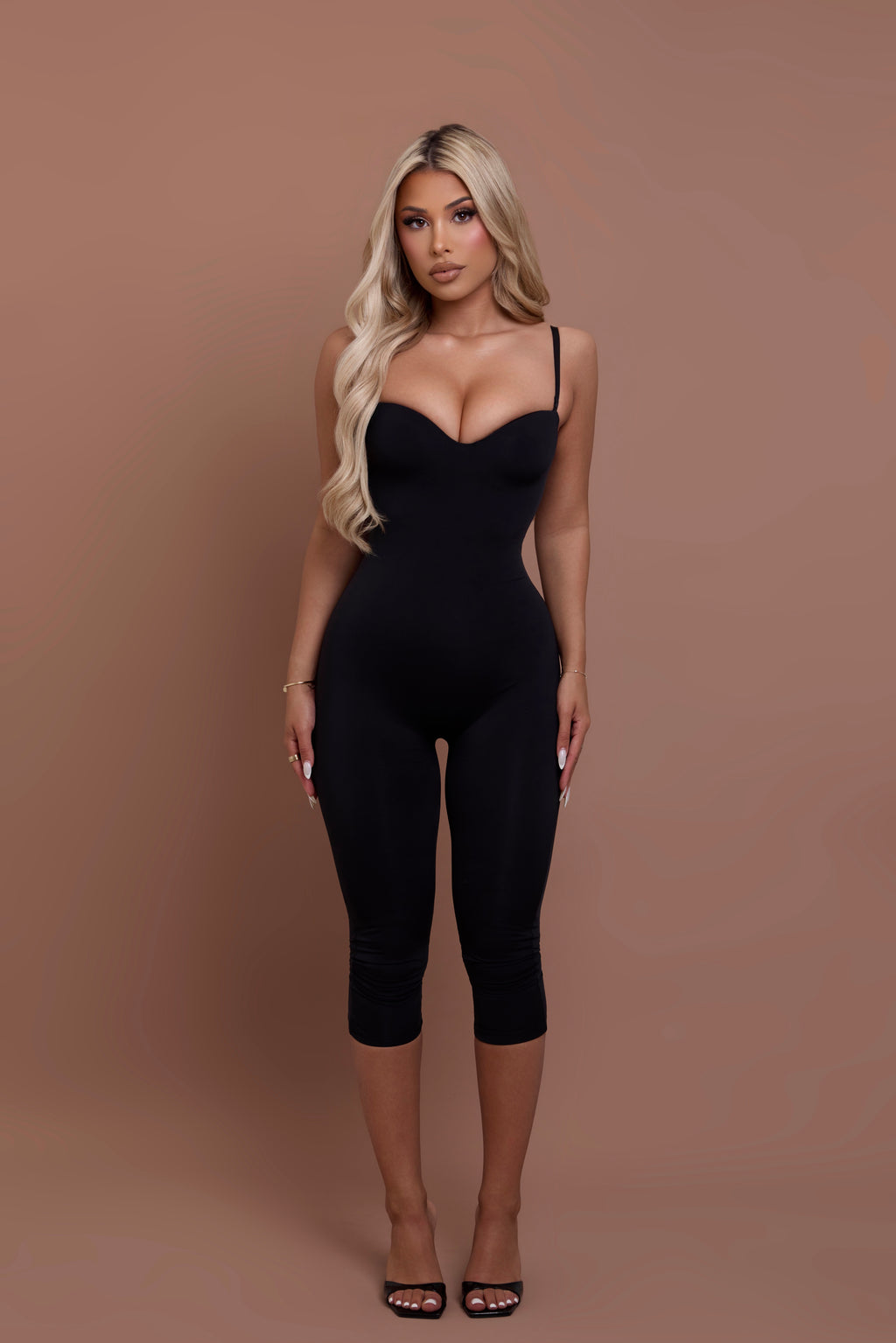 Sculpted Capri Jumpsuit