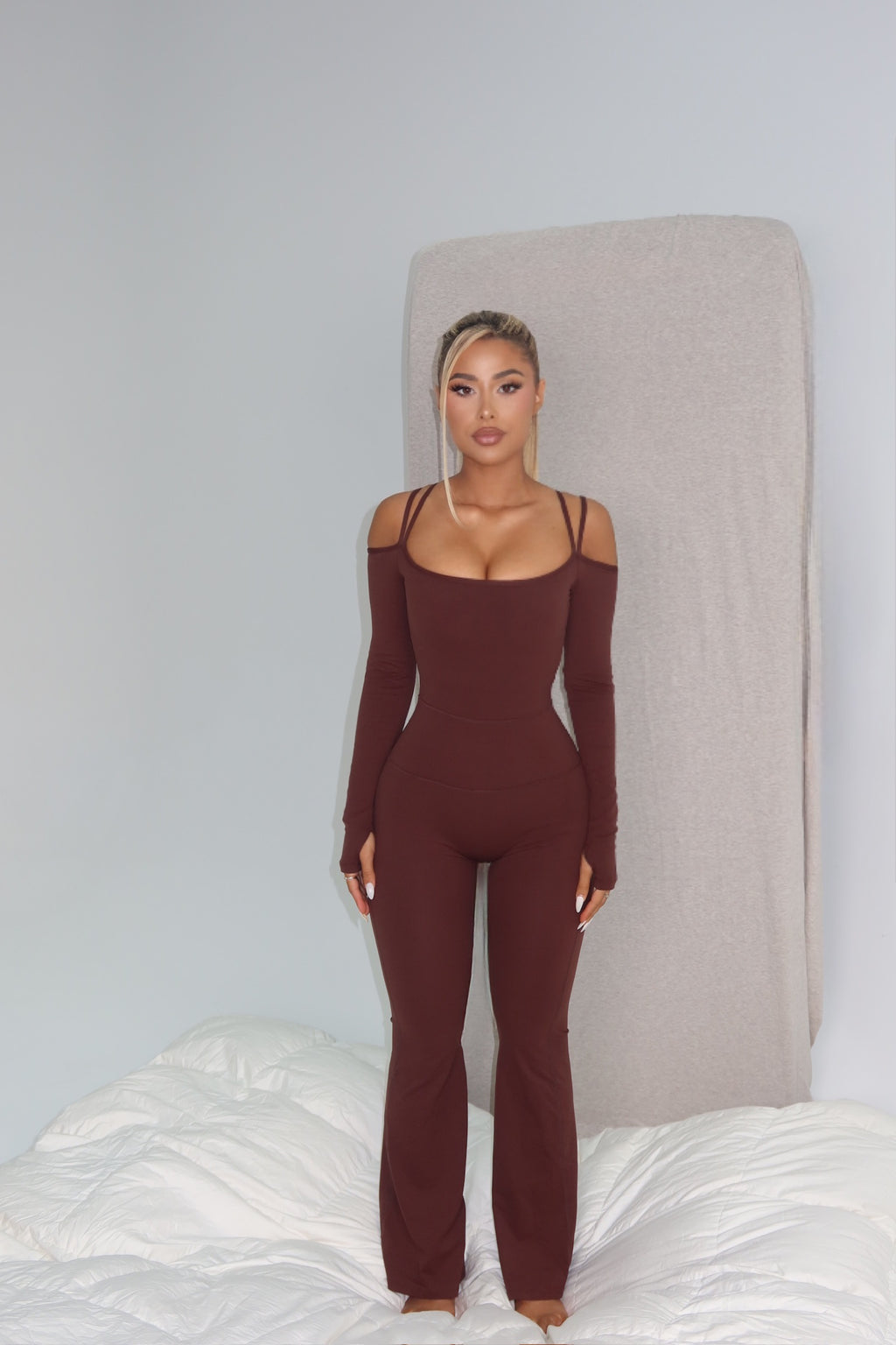 Long Sleeve Flared jumpsuit