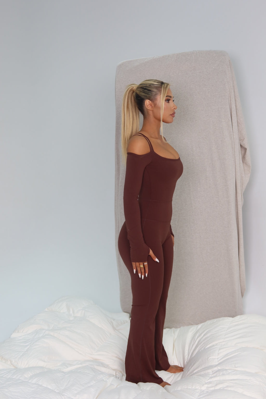 Long Sleeve Flared jumpsuit
